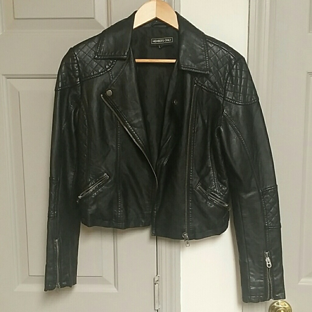 Members Only faux leather jacket